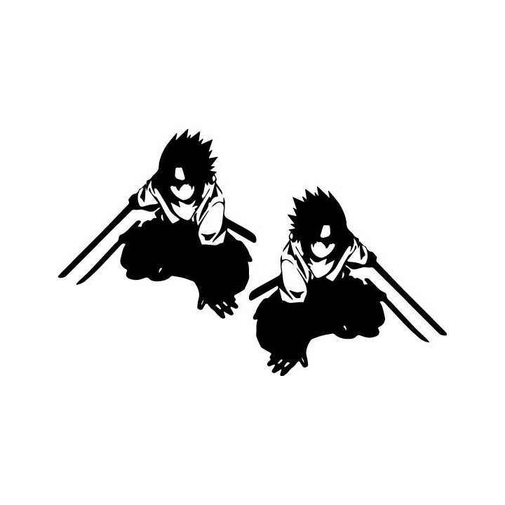 Sasuke Uchiha Rogue Ninja Stickers – Naruto Decals (2-Pack)