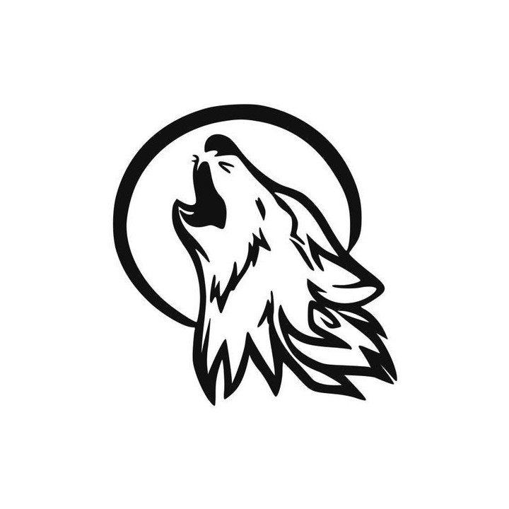 Wild Wolf Vinyl Decal Sticker V18 - DecalsHouse