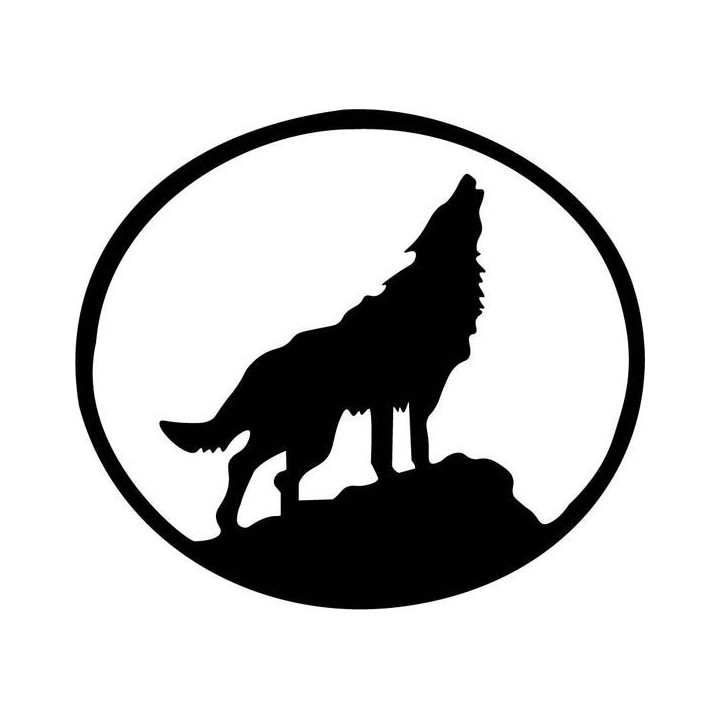 Wild Wolf Vinyl Decal Sticker V23 - DecalsHouse