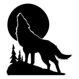 Wild Wolf Vinyl Decal Sticker V27 - DecalsHouse