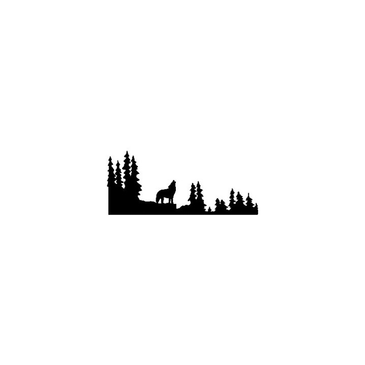 Wild Wolf Vinyl Decal Sticker V4 - DecalsHouse