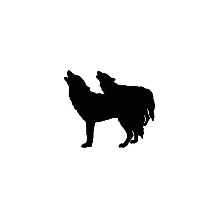 Wild Wolf Vinyl Decal Sticker V5 - DecalsHouse