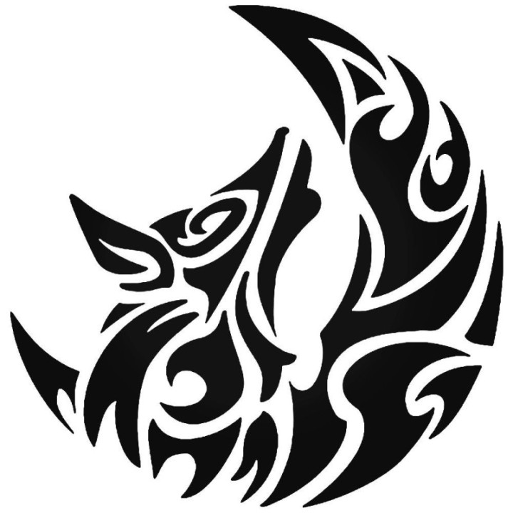 Wild Wolf Vinyl Decal Sticker V55 - DecalsHouse