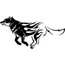 Wild Wolf Vinyl Decal Sticker V76 - DecalsHouse