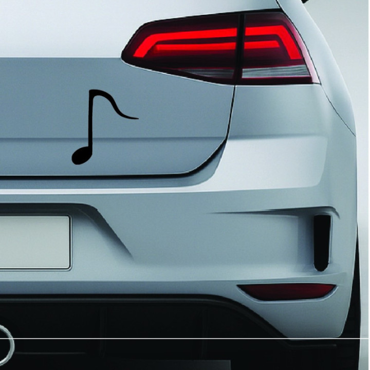 Music Note Stickers – Quaver Symbol Decals (2-Pack)