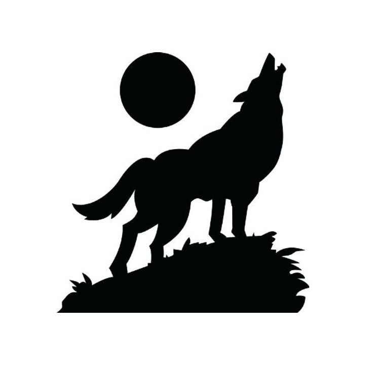 Wild Wolf Vinyl Decal Sticker V82 - DecalsHouse