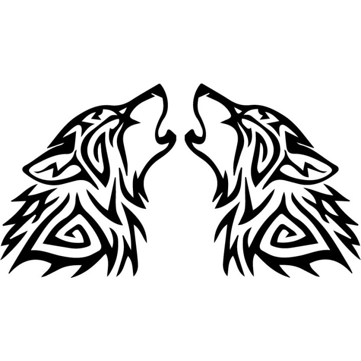 Wild Wolf Vinyl Decal Sticker V93 - DecalsHouse