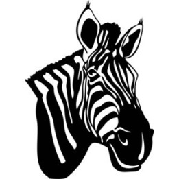 Zebra Vinyl Decal Sticker V2 - DecalsHouse