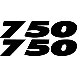 Ducati 750 Vinyl Decal Sticker V3 Dh - DecalsHouse