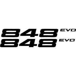 Ducati 848 Evo Vinyl Decal Sticker Dh - DecalsHouse
