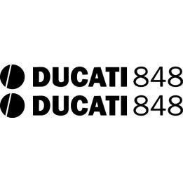 Ducati 848 Vinyl Decal Sticker V2 Dh - DecalsHouse