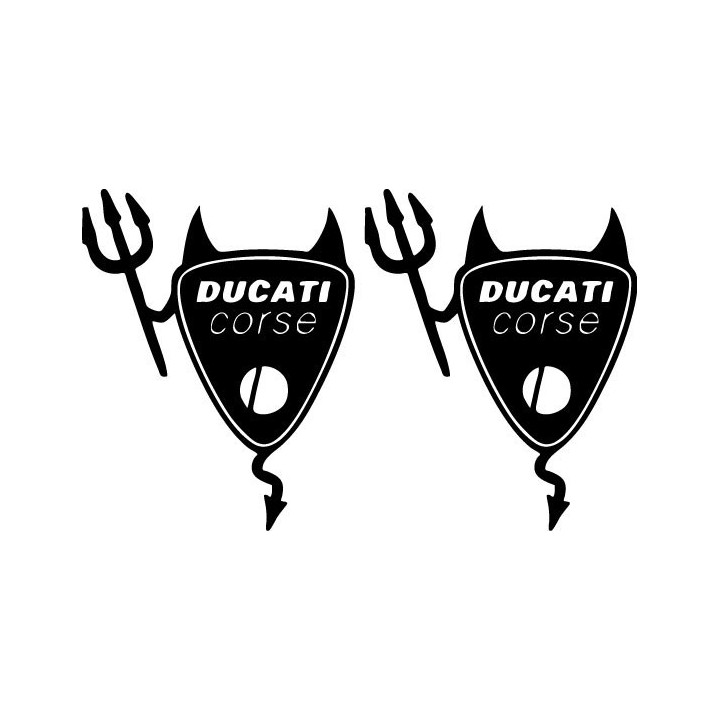 Ducati Devil Vinyl Decal Sticker V2 Dh - DecalsHouse