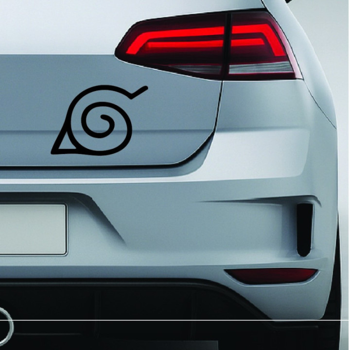 Naruto Konoha Symbol Stickers – Leaf Village Decals (2-Pack)