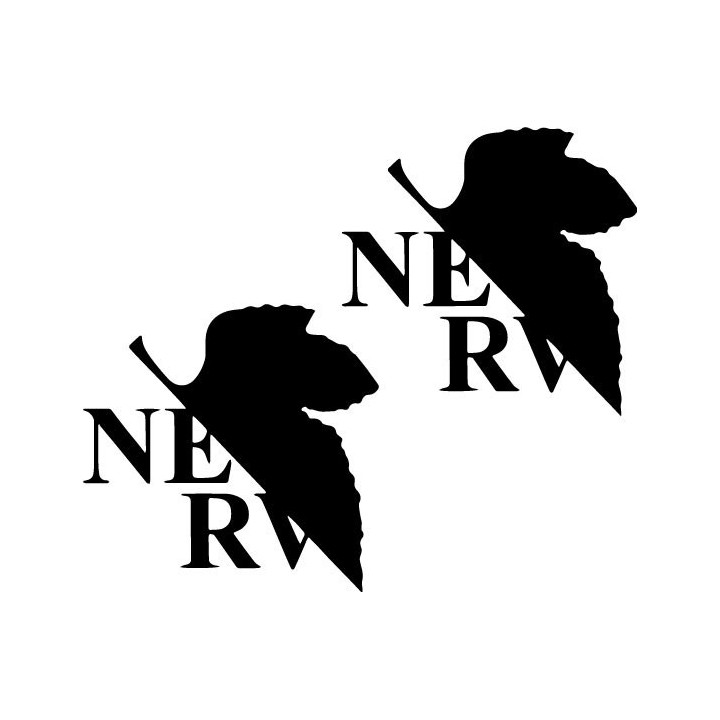 NERV Stickers – Neon Genesis Evangelion Decals (2-Pack)