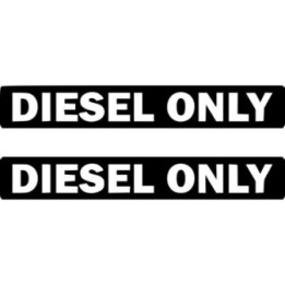Diesel Only Sticker Vinyl Decal  V2 Dh - DecalsHouse