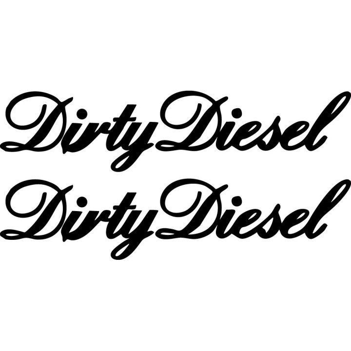Dirty Diesel V3 Stickers – 4x4 Off-Road Truck Vinyl Decals (2-Pack)
