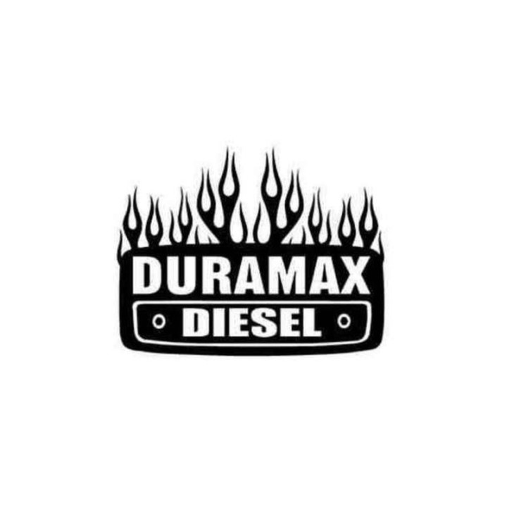 Duramax Diesel With Flames Dh - DecalsHouse
