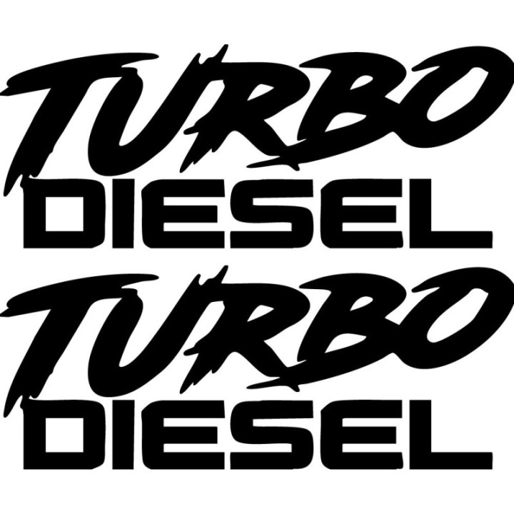Turbo Diesel V3 Stickers – Boost Power Car Vinyl Decals
