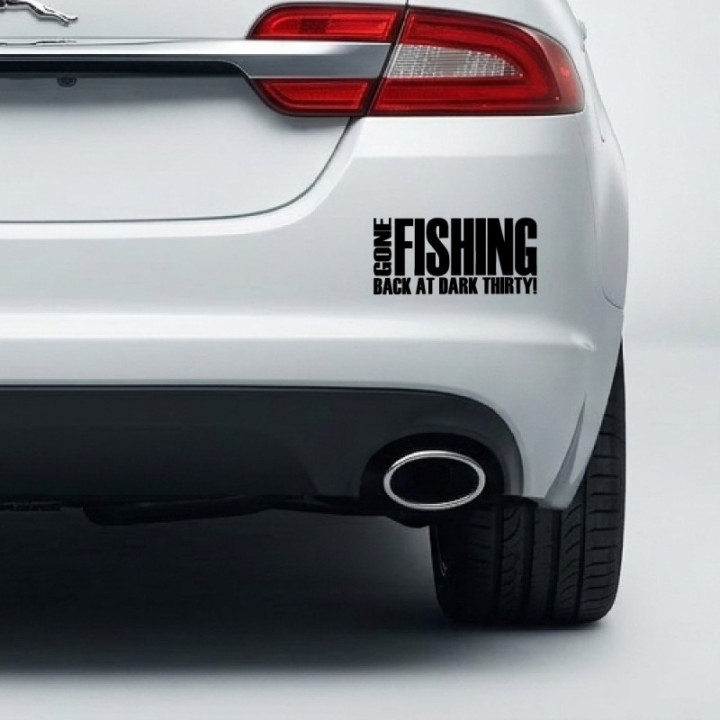 Gone Fishing V3 Stickers – Angling Vinyl Decals (2-Pack)