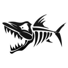 Piranha Vinyl Decal Sticker V17 - DecalsHouse