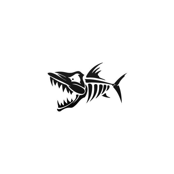 Piranha Vinyl Decal Sticker V17 - DecalsHouse