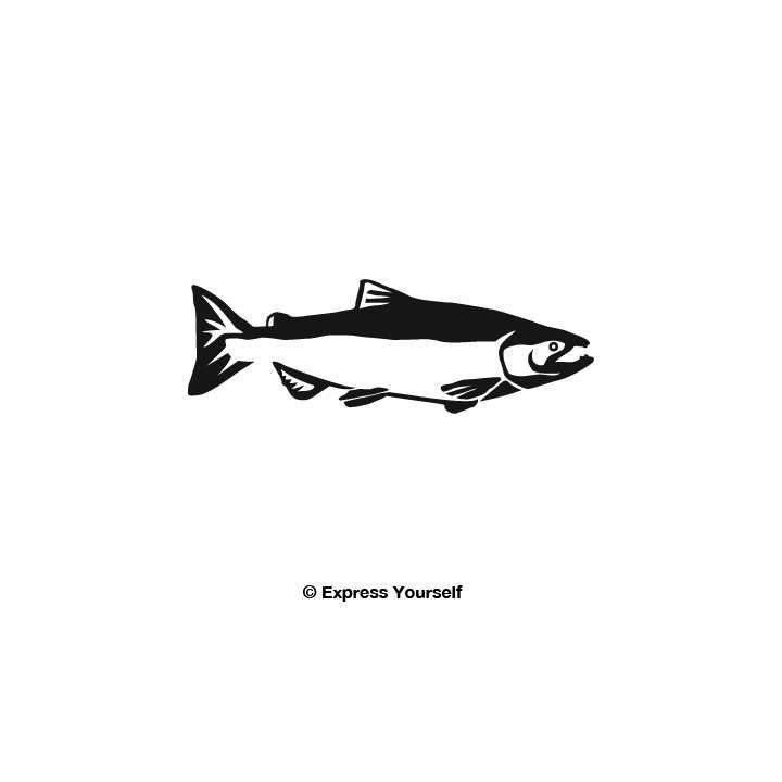 Salmon Vinyl Decal Sticker V10 - DecalsHouse