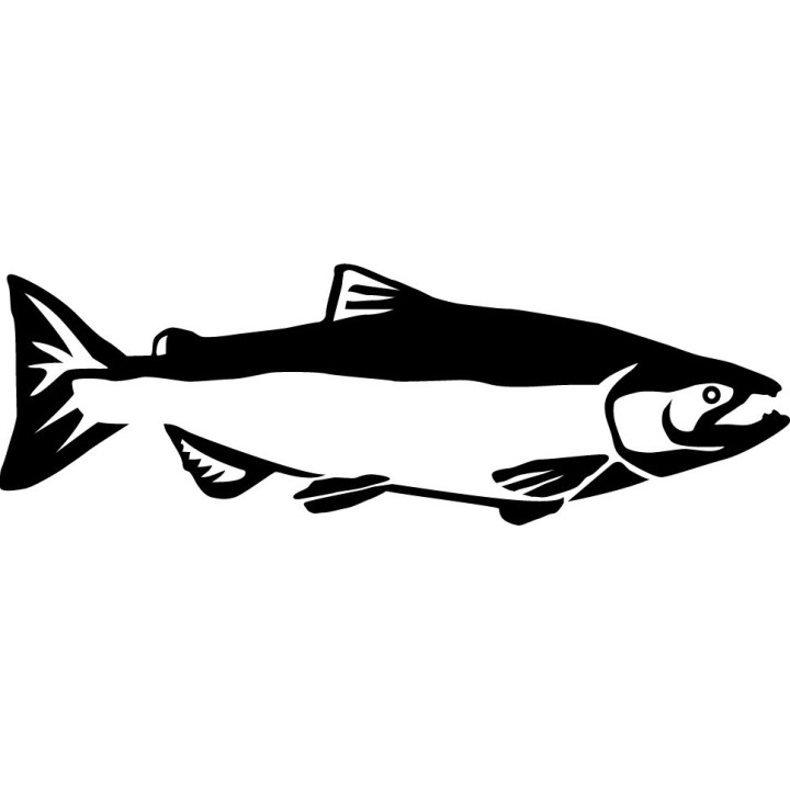Salmon Vinyl Decal Sticker V18 - DecalsHouse