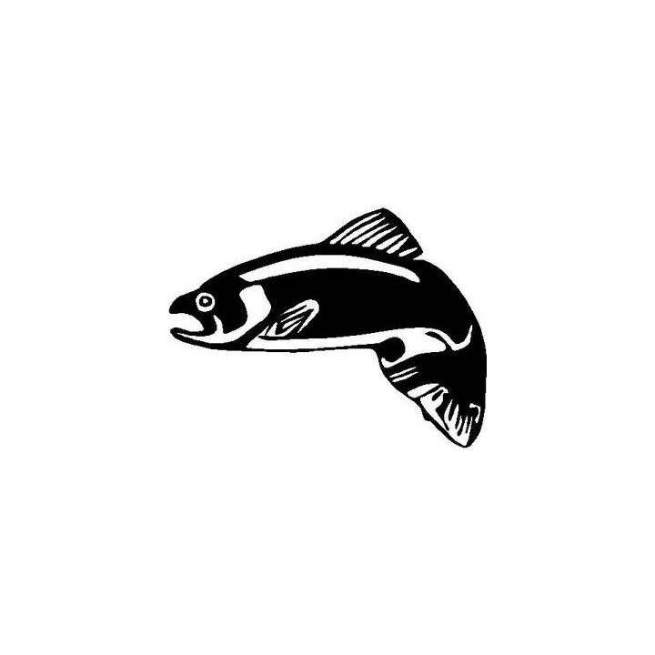 Salmon Vinyl Decal Sticker V3 - DecalsHouse