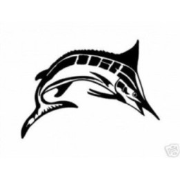 Swordfish Stickers – Billfish Marlin Fishing Decals (2-Pack)