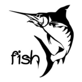 Swordfish Marlin Fish Stickers – Fishing Decals (2-Pack)
