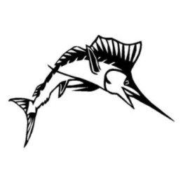 Sailfish Stickers – Marlin Swordfish Fishing Decals (2-Pack)