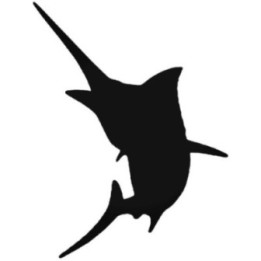 Swordfish Stickers – Billfish Marlin Fishing Decals (2-Pack)