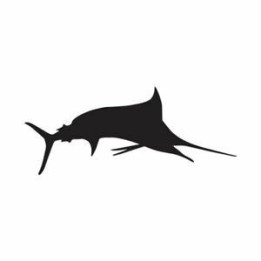 Swordfish Stickers – Ocean Billfish Silhouette Decals (2-Pack)