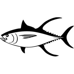 Tuna Vinyl Decal Sticker V4 - DecalsHouse