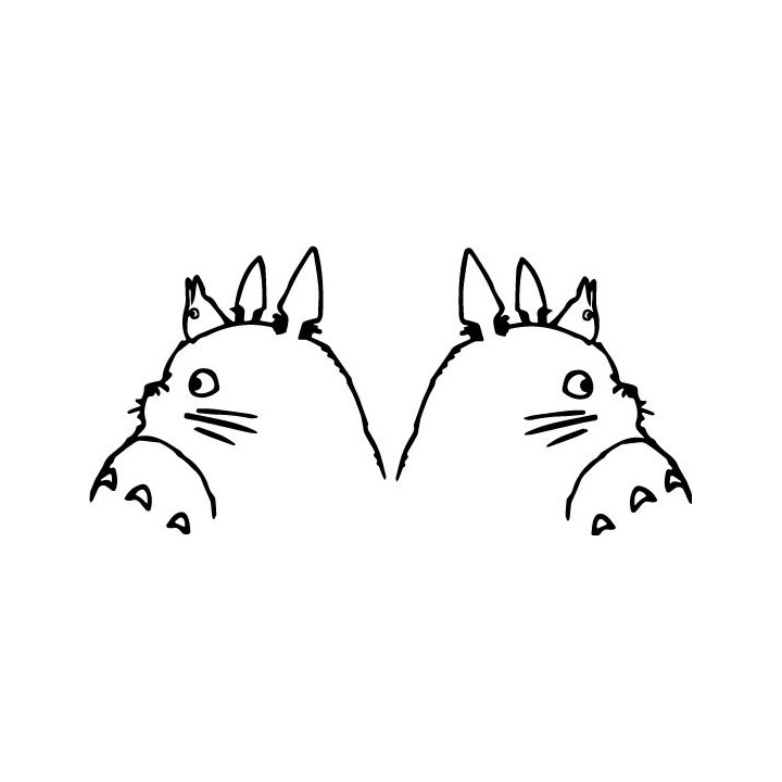 My Neighbor Totoro Stickers – Ghibli Anime Decals (2-Pack)