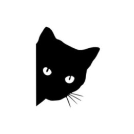 Black Cat V2 Sticker Vinyl Decal - DecalsHouse