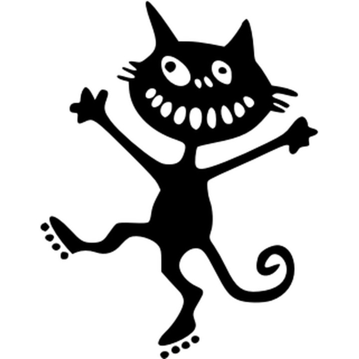 Crazy Cat V4 Sticker Vinyl Decal - DecalsHouse