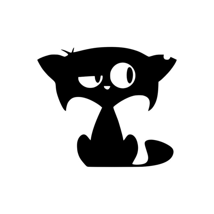 Funny Cat Sticker Vinyl Decal - DecalsHouse