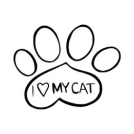 I Love My Cat Sticker Vinyl Decal - DecalsHouse