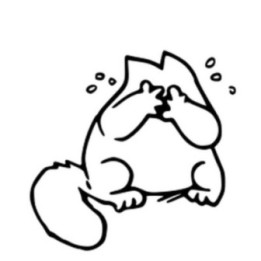 Simon's Cat Stickers – Sketch Cat Decals (2-Pack)