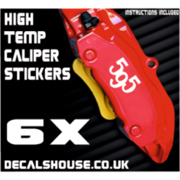 ABARTH 595 Caliper Stickers Kit Vinyl Decals Stencils