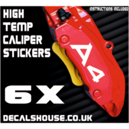 AUDI A4 Caliper Stickers Kit Vinyl Decals Stencils