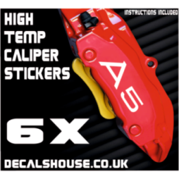 AUDI A5 Caliper Stickers Kit Vinyl Decals Stencils