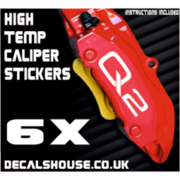 AUDI Q2 Caliper Stickers Kit Vinyl Decals Stencils