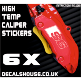 AUDI S6 Caliper Stickers Kit Vinyl Decals Stencils