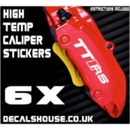 AUDI TT V4 Caliper Stickers Kit Vinyl Decals Stencils
