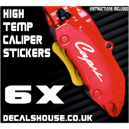 FORD CAPRI V3 Caliper Stickers Kit Vinyl Decals Stencils