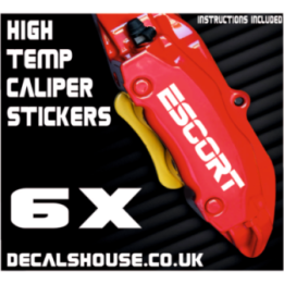 FORD ESCORT Caliper Stickers Kit Vinyl Decals Stencils