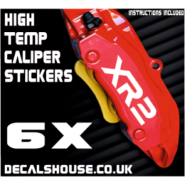 Ford Brake Caliper Stickers – Fiesta XR2 Escort XR3i Puma Kit (6-Pack)