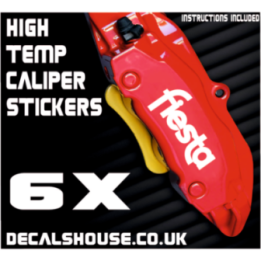 FORD FIESTA V4 Caliper Stickers Kit Vinyl Decals Stencils
